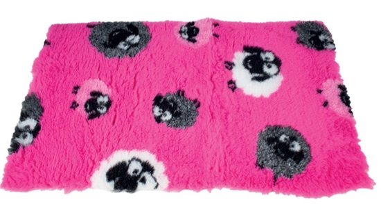 Picture of Vet Bed pink with sheep 1x1.5m